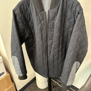 Men's Quilted Black Jacket